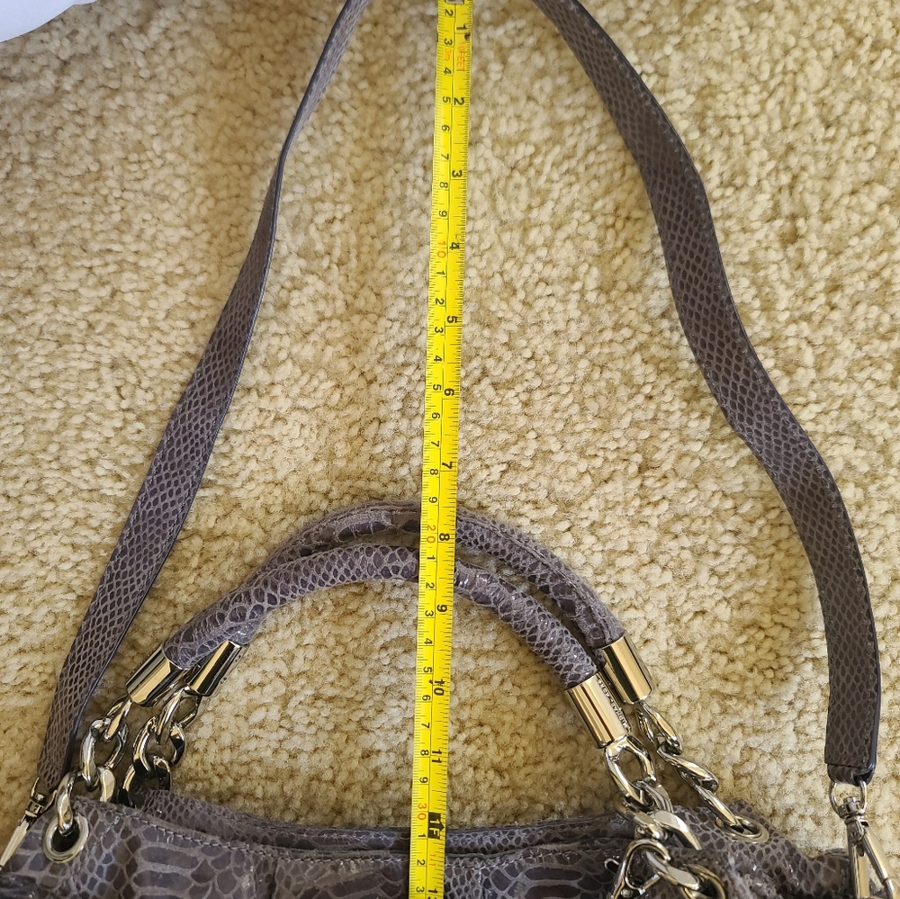 Michael Kors Gray Snake Print Women's Hobo Bag - Picture 6 of 14